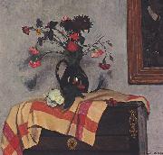Felix Vallotton Stillleben mit Selbstportrait oil painting reproduction